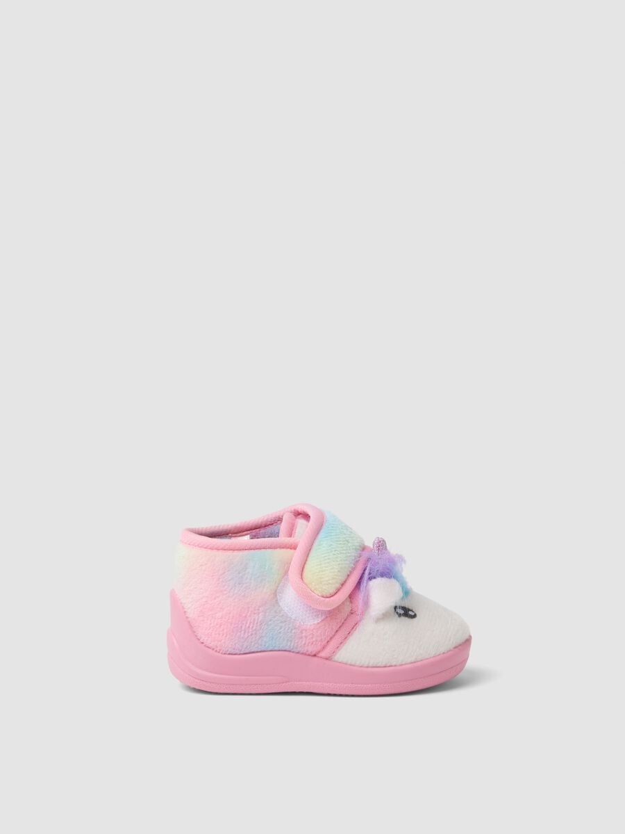 Pantofole rosa con motivo unicorno_0