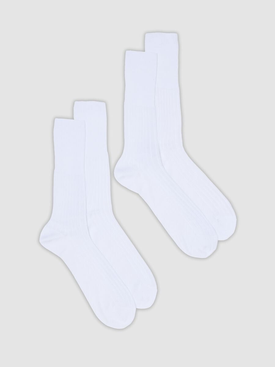 2-pack of white mid-calf pure cotton socks_0