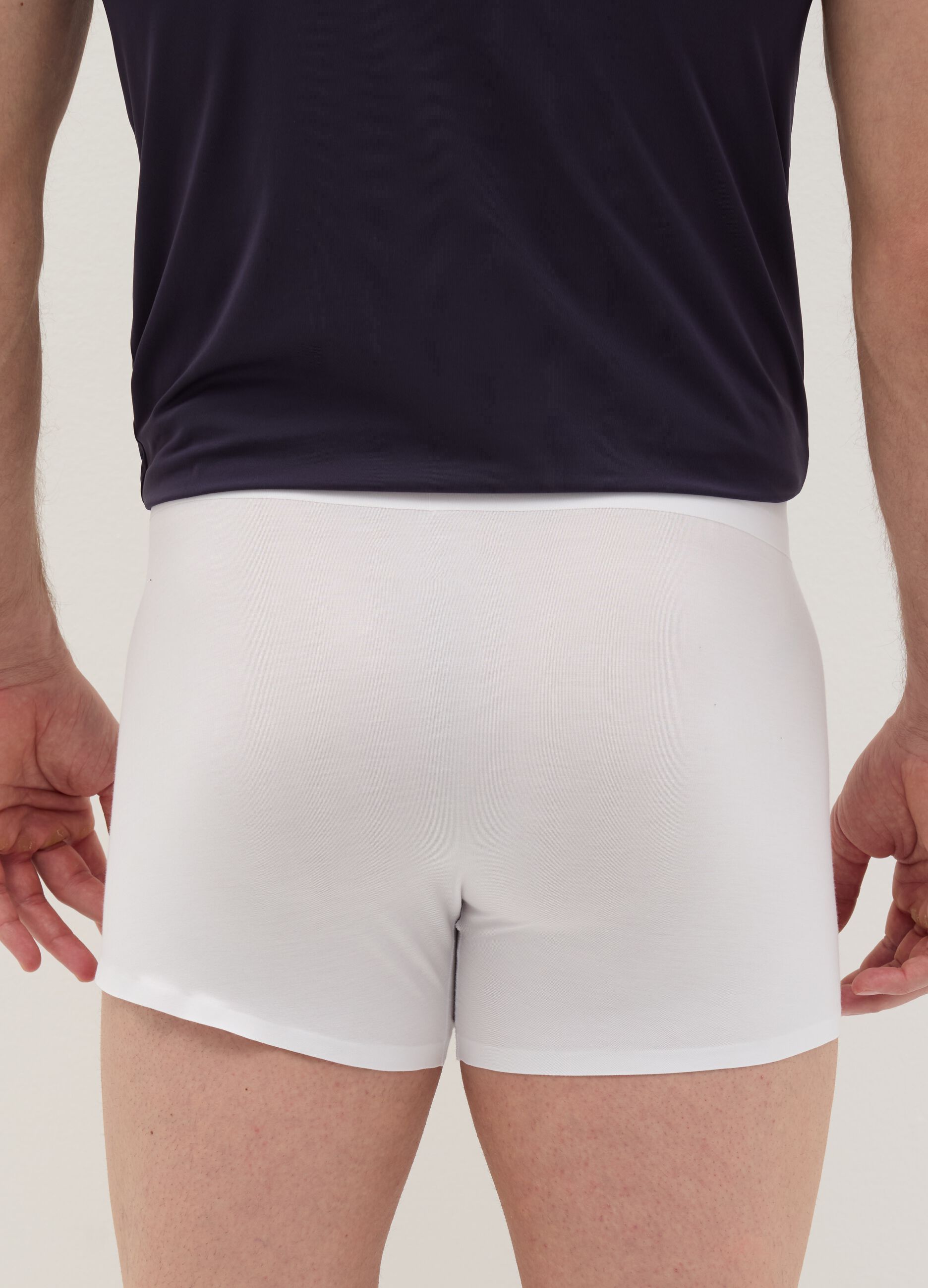 Two-pair pack midi boxer shorts in stretch modal