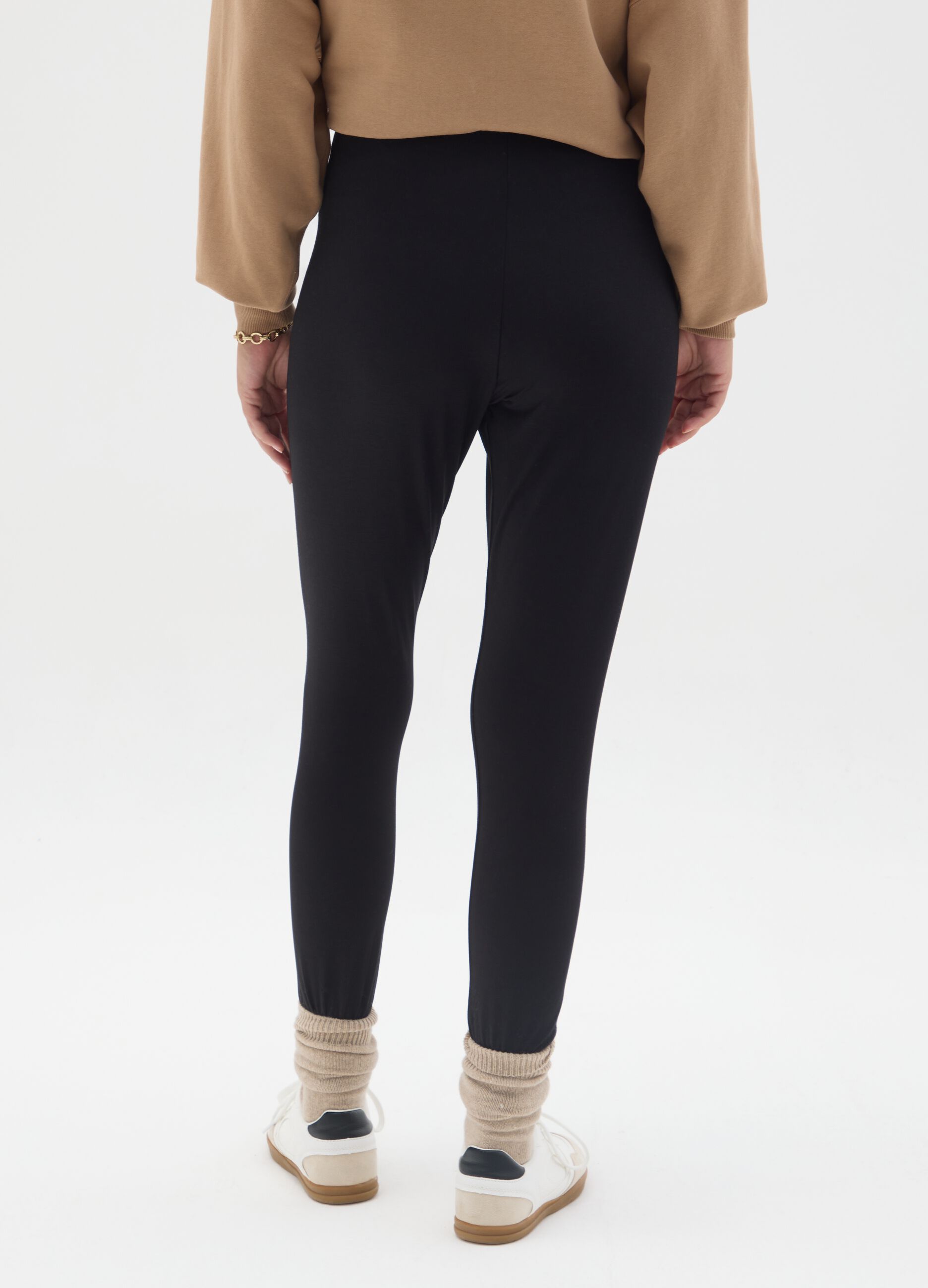 Black Stretch Maternity Leggings