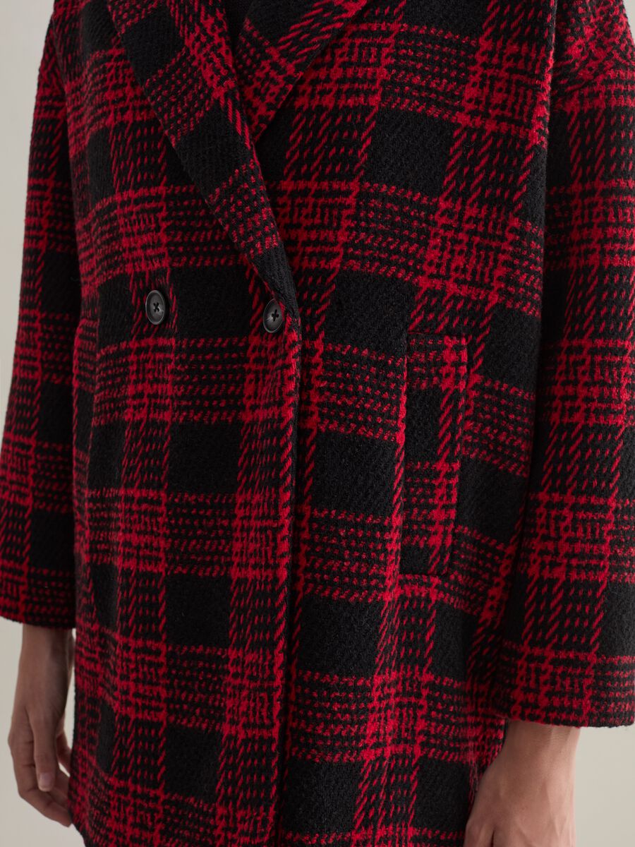 Cappotto doppiopetto in tweed check_2