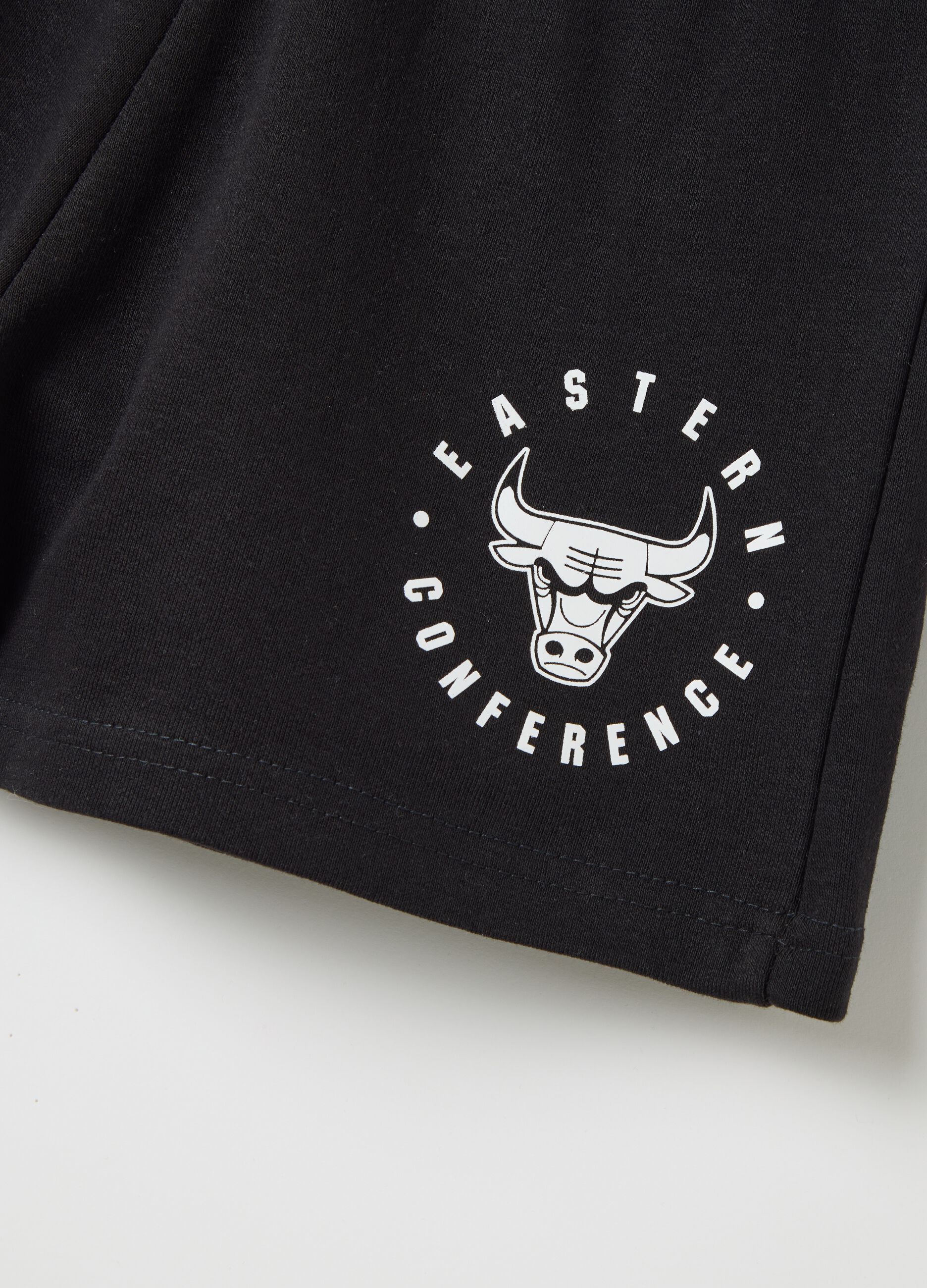 Shorts neri con elastico esterno NBA Chicago Bulls