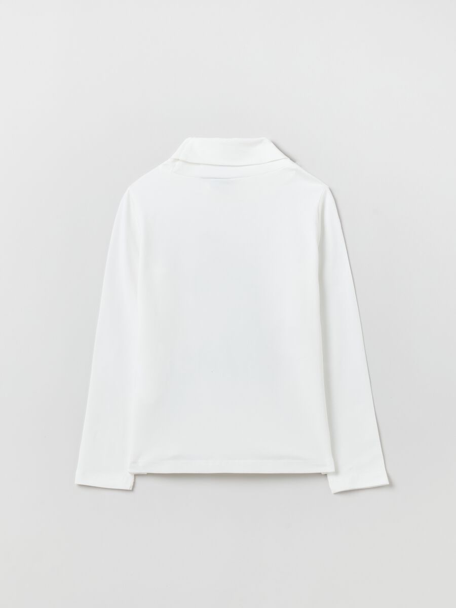 T-shirt collo alto stampa principessa Asha_1