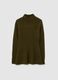 Green Ribbed Turtleneck Sweater - Fitted Fit_5