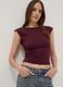 Purple stretch-fabric top_0
