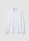 White slim-fit shirt in breathable stretch fabric with 4-way stretch_0