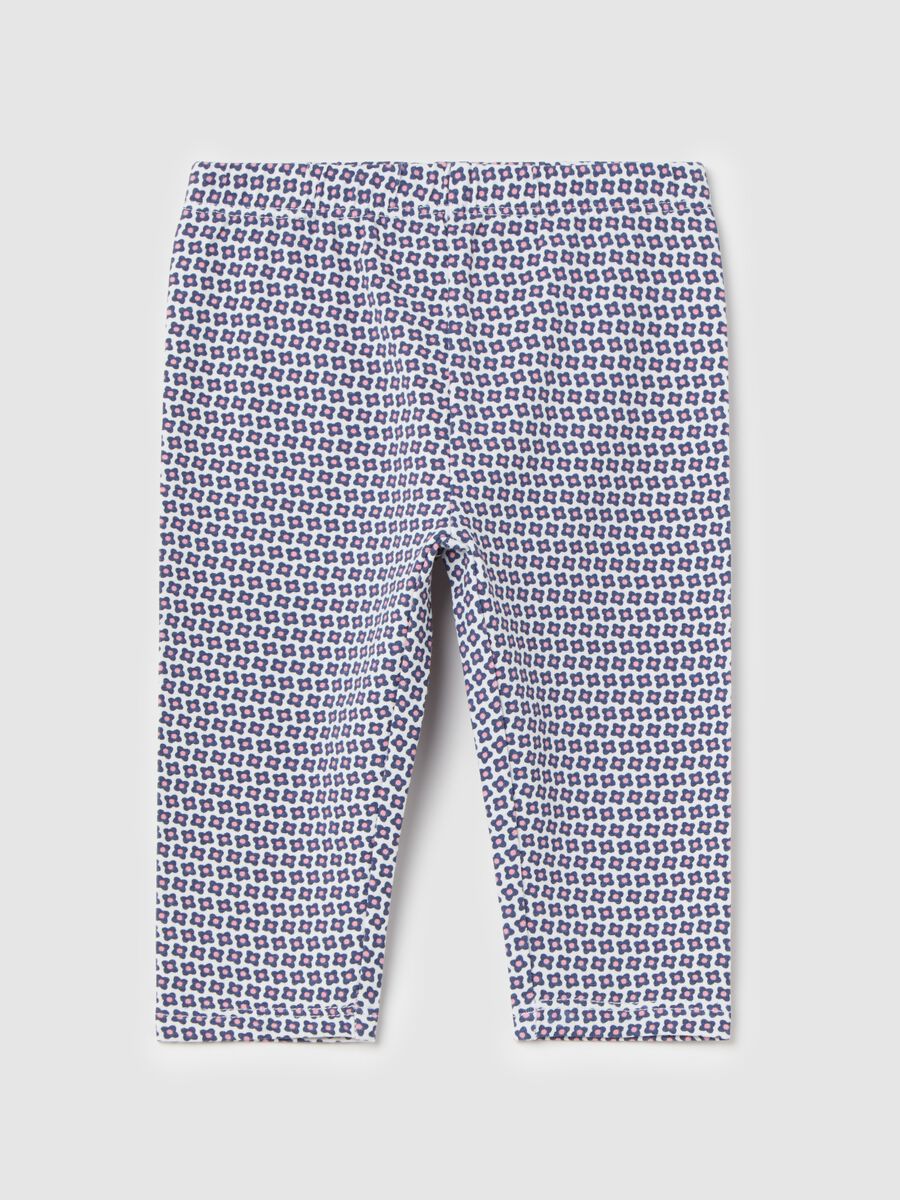 Three-quarter leggings with print_0