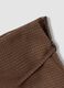 Mini gonna marrone in viscosa elasticizzata con cintura_2