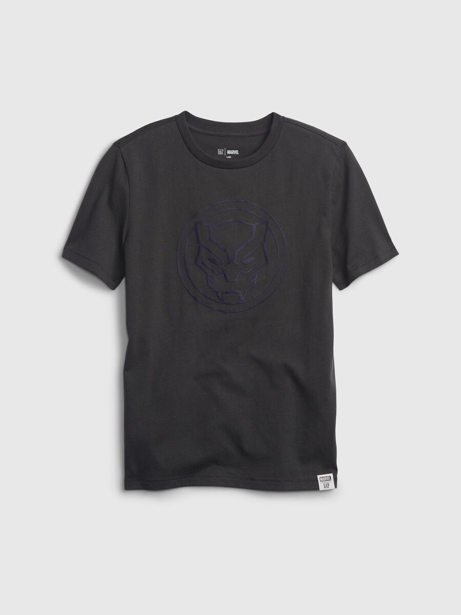 T-shirt in cotone con stampa Black Panther_0