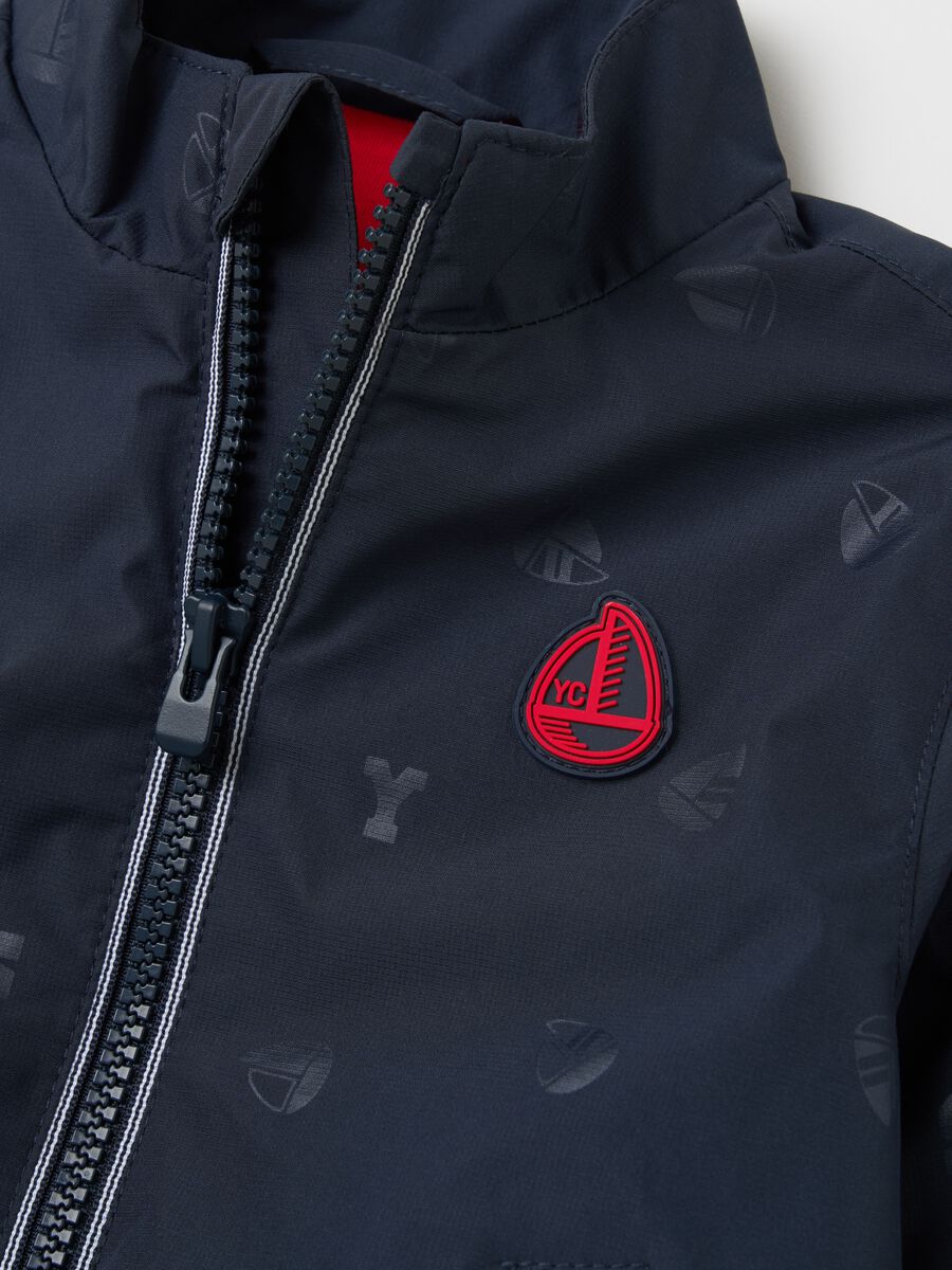 Full-zip jacket with nautical print_2