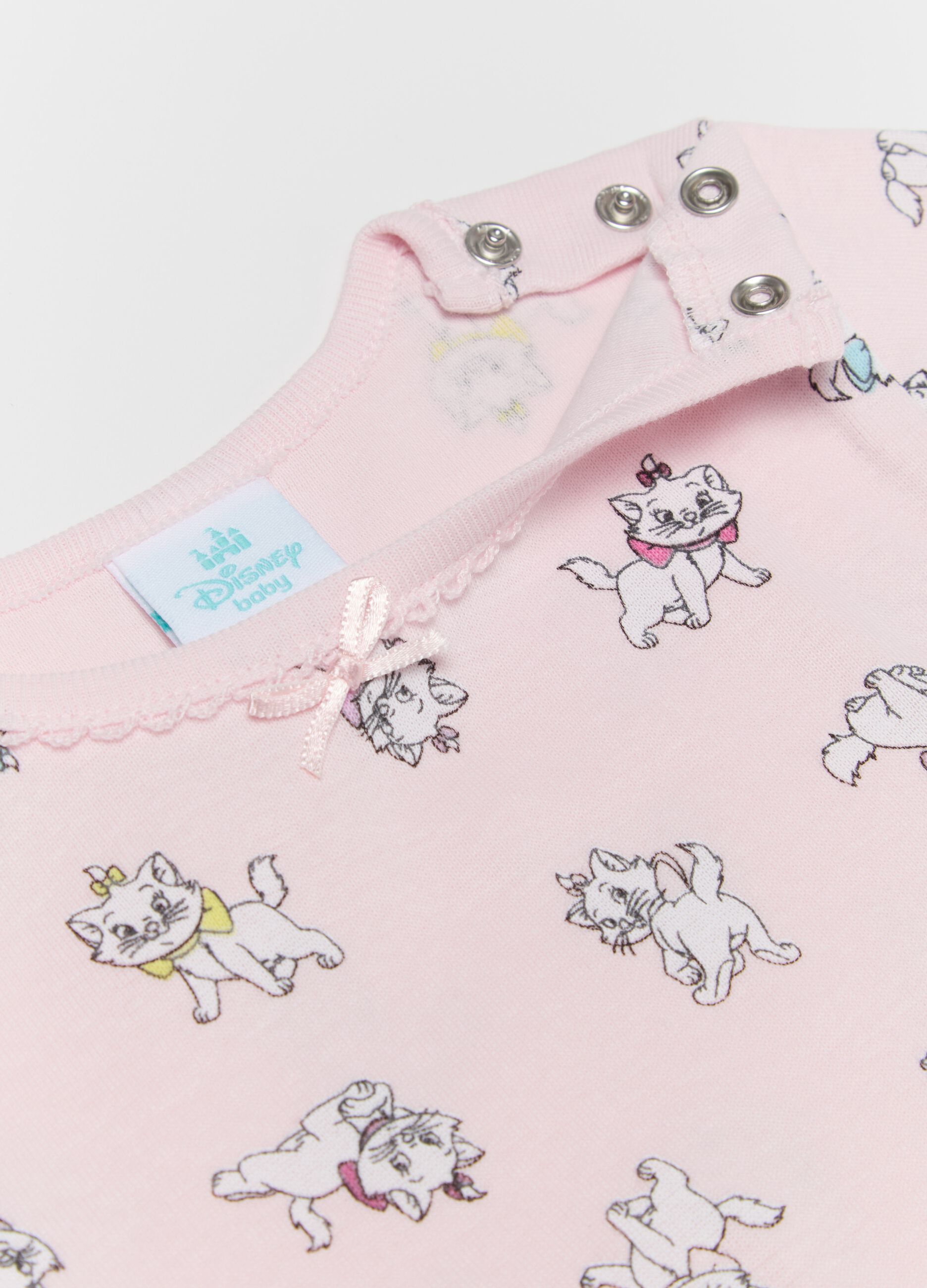 Two-pack cotton bodysuits with Marie print