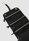 Black travel toiletry bag with hanging hook_2