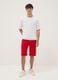 Boys&rsquo; red cotton-blend comfort-fit shorts_0