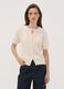 Cardigan beige in puro cotone a trecce regular fit_2