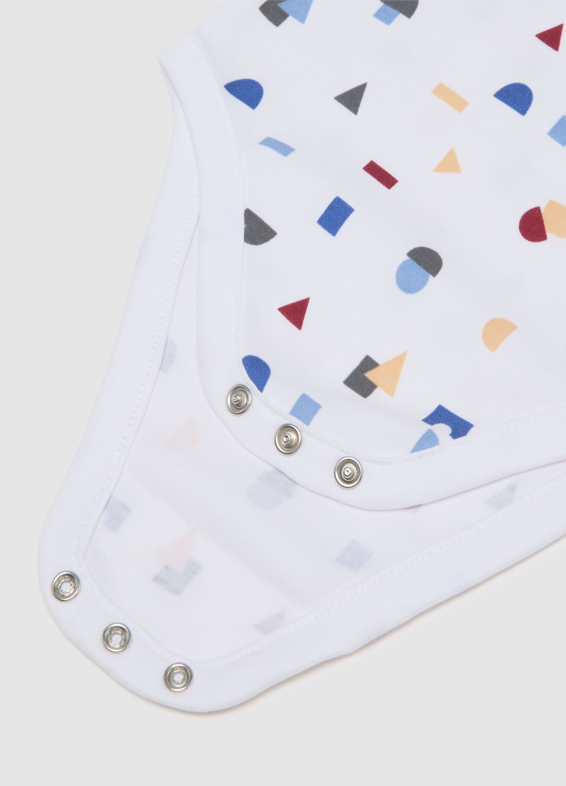 Baby Bodysuit in Pure Multicolour Cotton