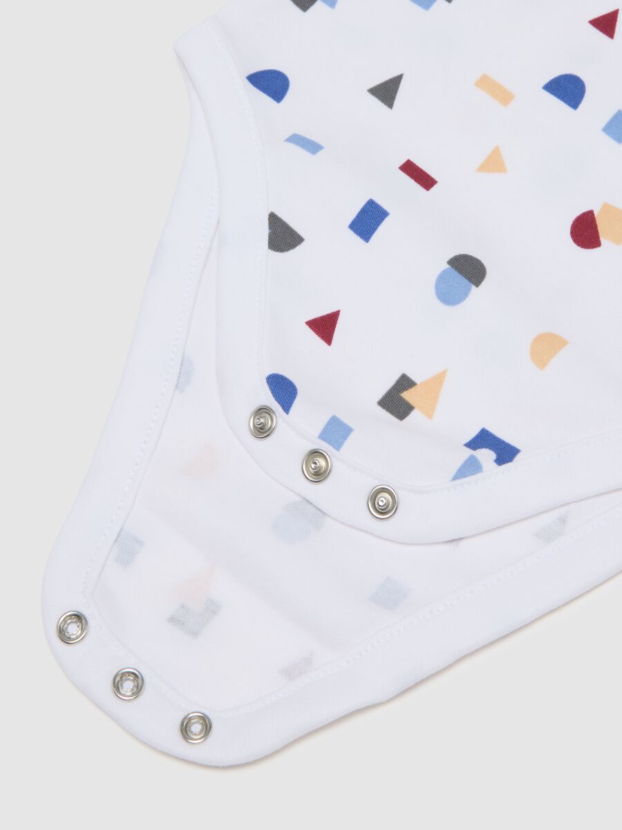 Baby Bodysuit in Pure Multicolour Cotton_3