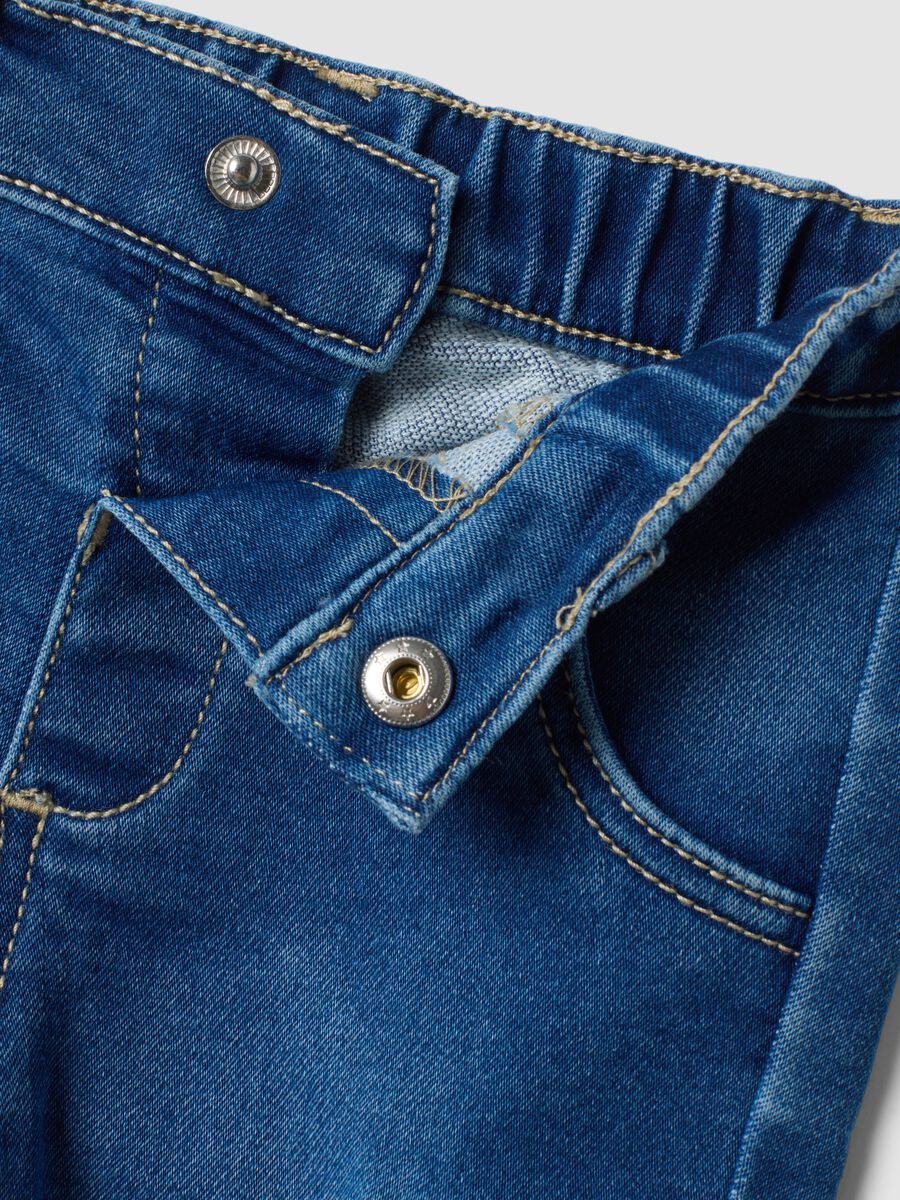 Baby Boys&rsquo; Blue Stretch Cotton Cargo Pocket Trousers_2
