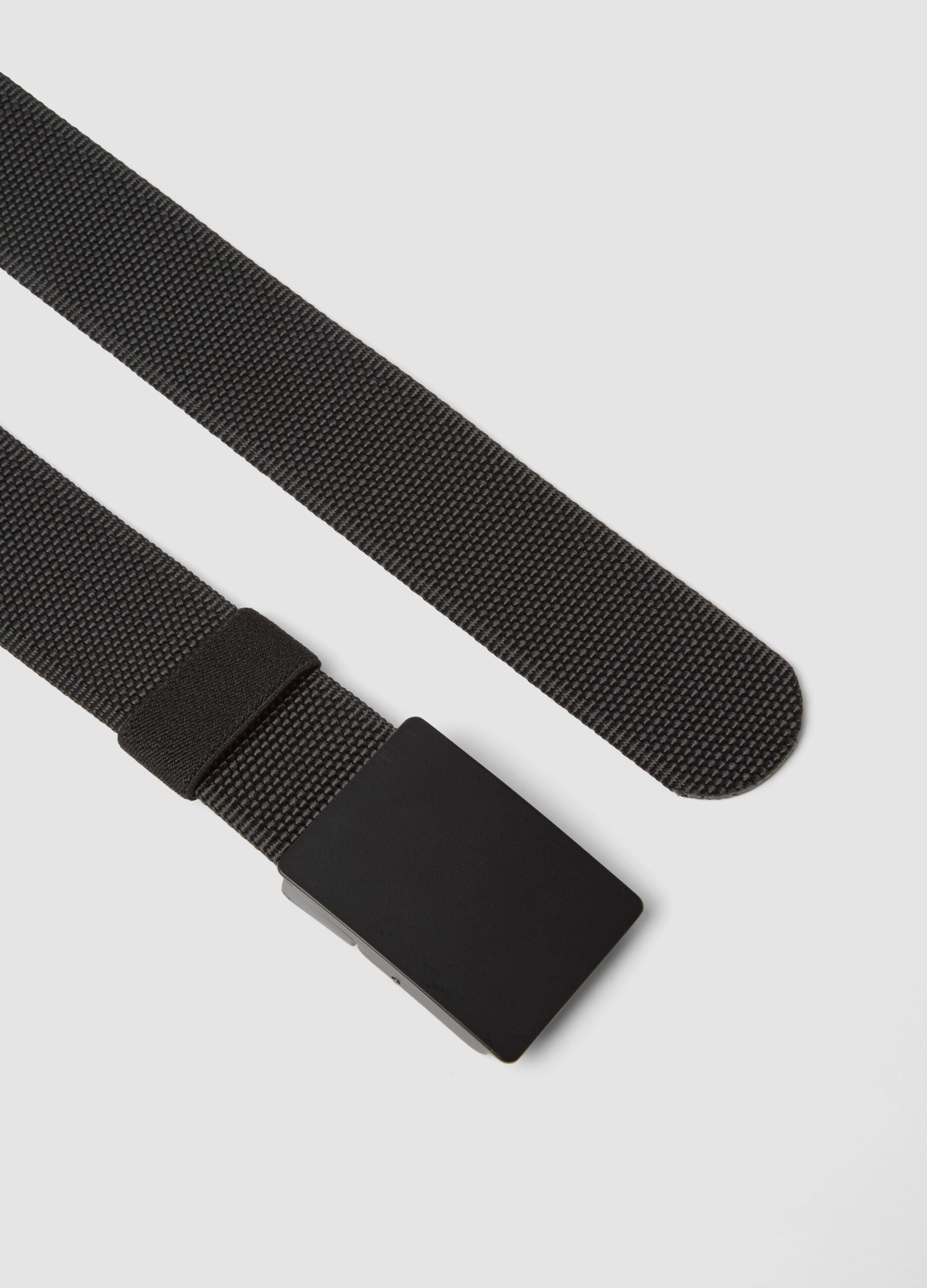 Black belt with matte buckle