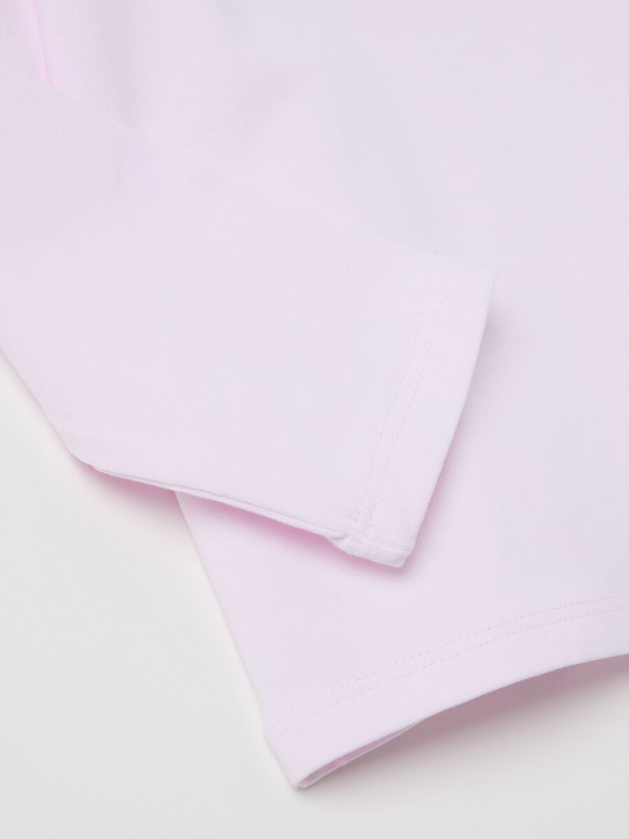 Polo shirt with broderie anglaise collar_3