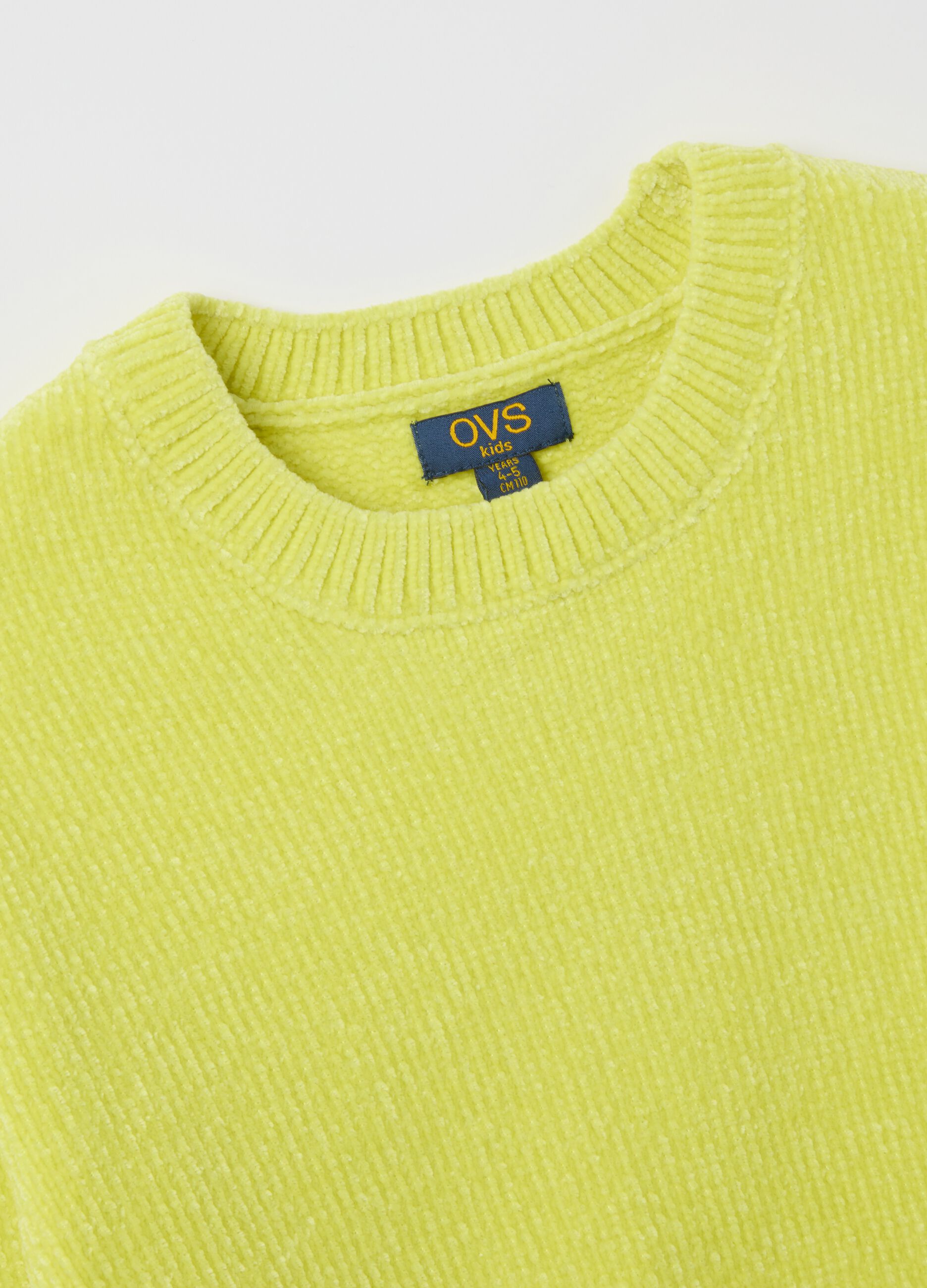 Yellow Regular Fit Girls' Sweater
