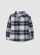 Multicoloured child's shirt in pure cotton regular fit with checks_0