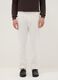 Slim fit white cotton stretch trousers_2