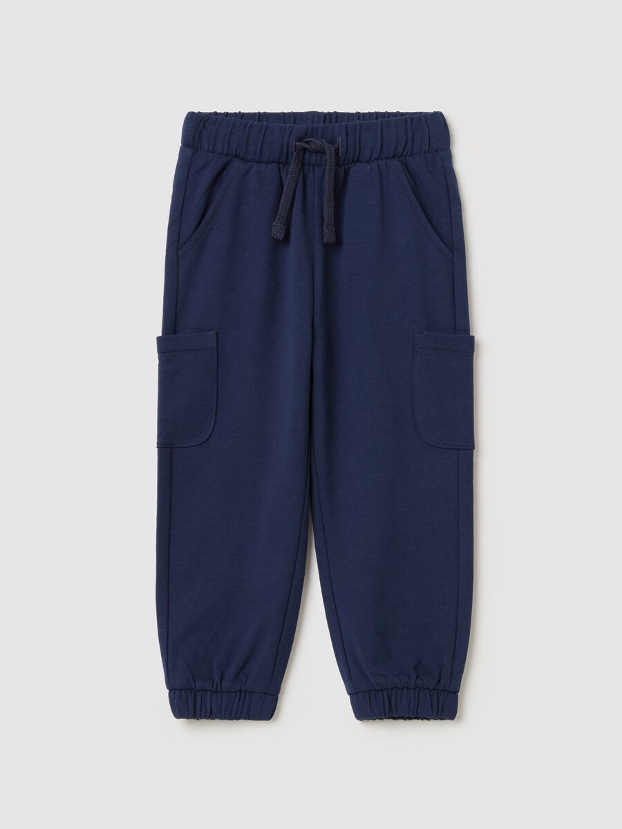 Joggers con coulisse e tasche_0