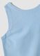 Light blue regular-fit dress in a viscose, cotton and linen blend_5