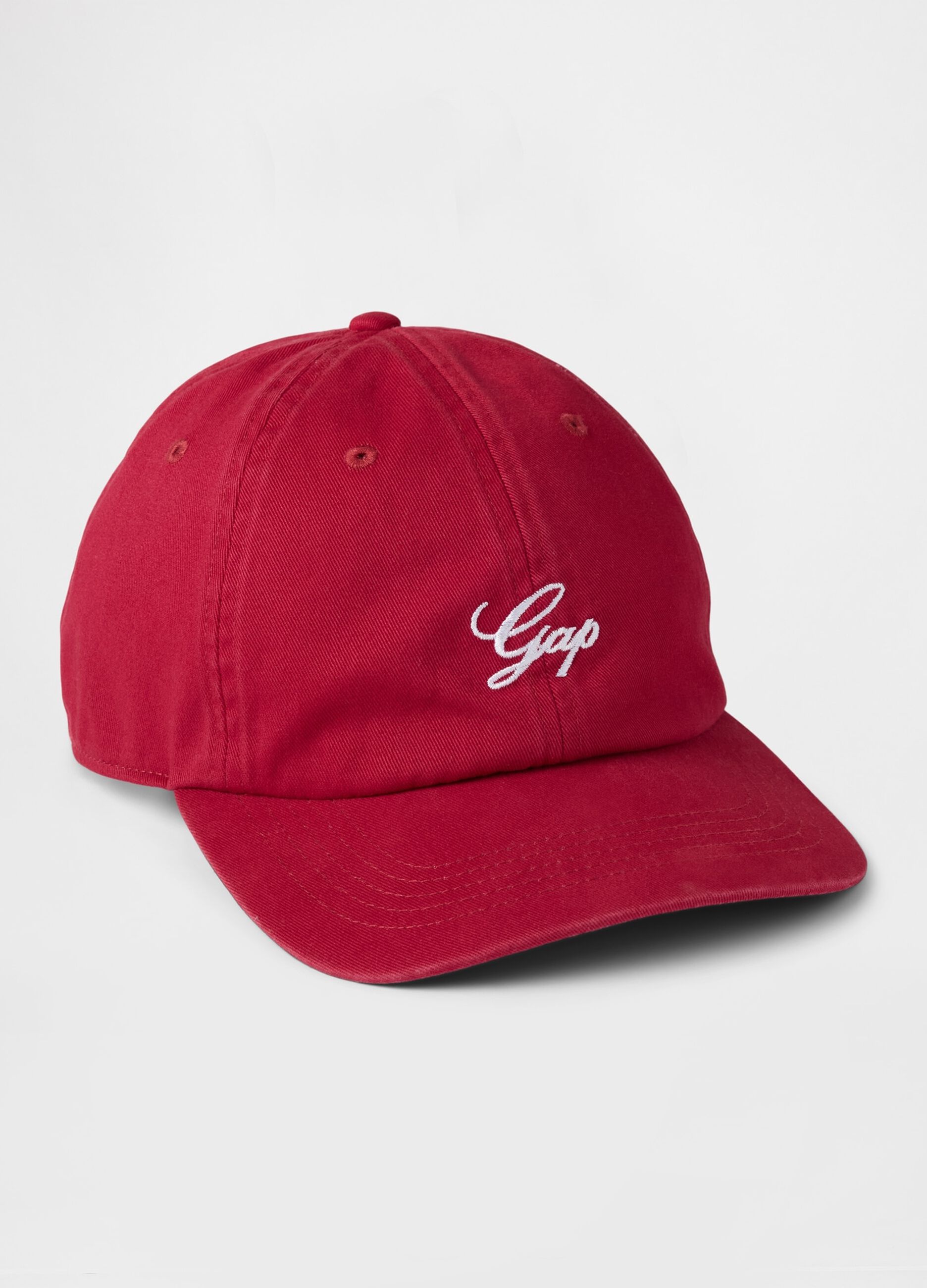 Cotton baseball cap with logo embroidery