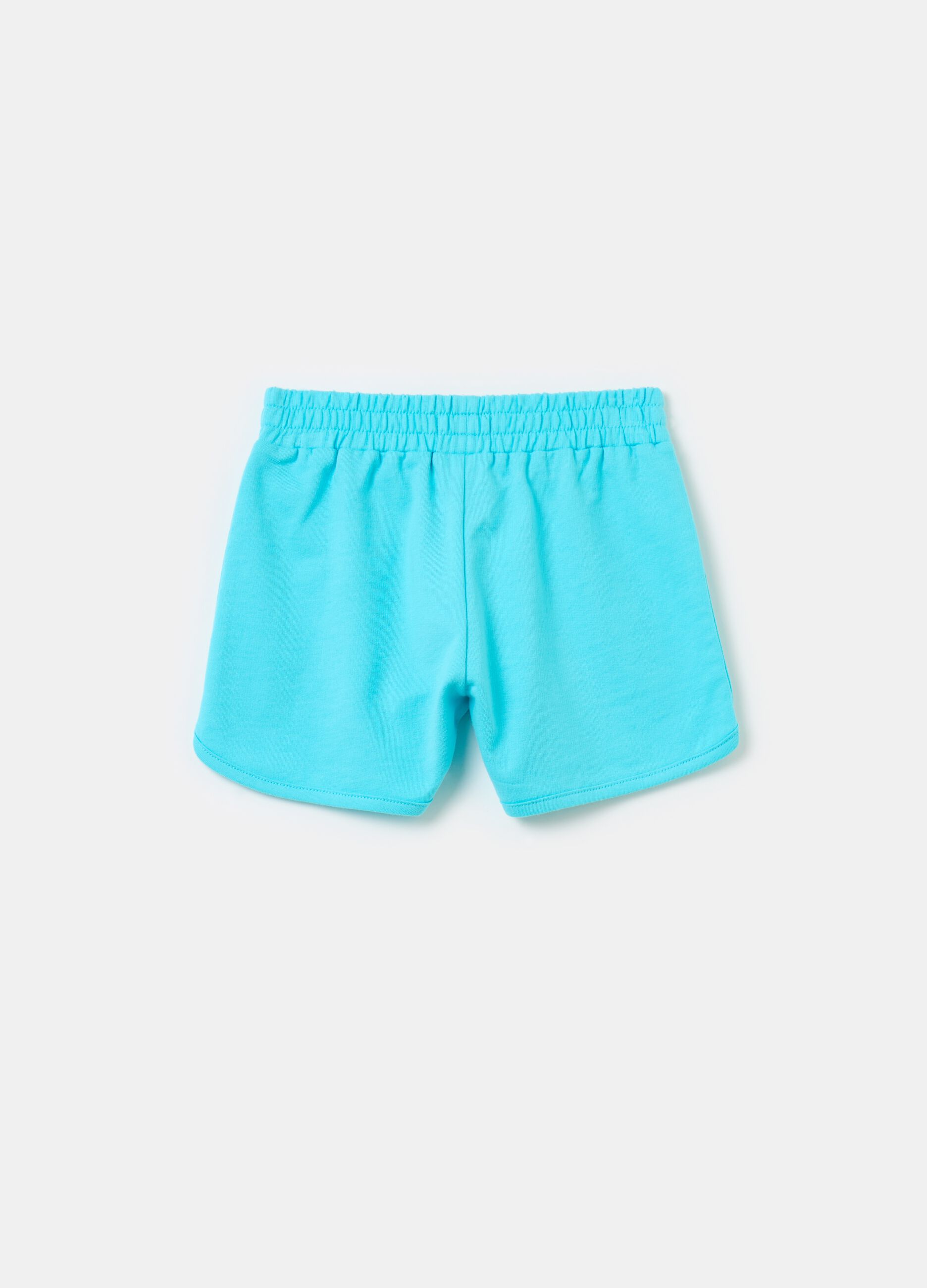 Plush shorts with diamantés