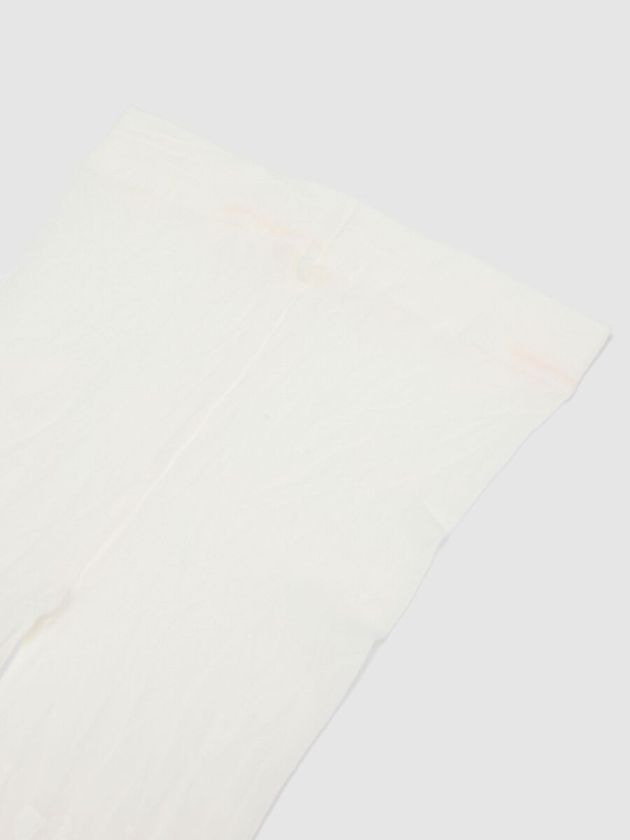 Collant bianchi da bambina con texture mesh_2