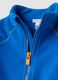 Felpa azzurra con girocollo e zip in pile regular fit_2