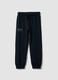 Children's regular fit blue pure cotton trousers_0
