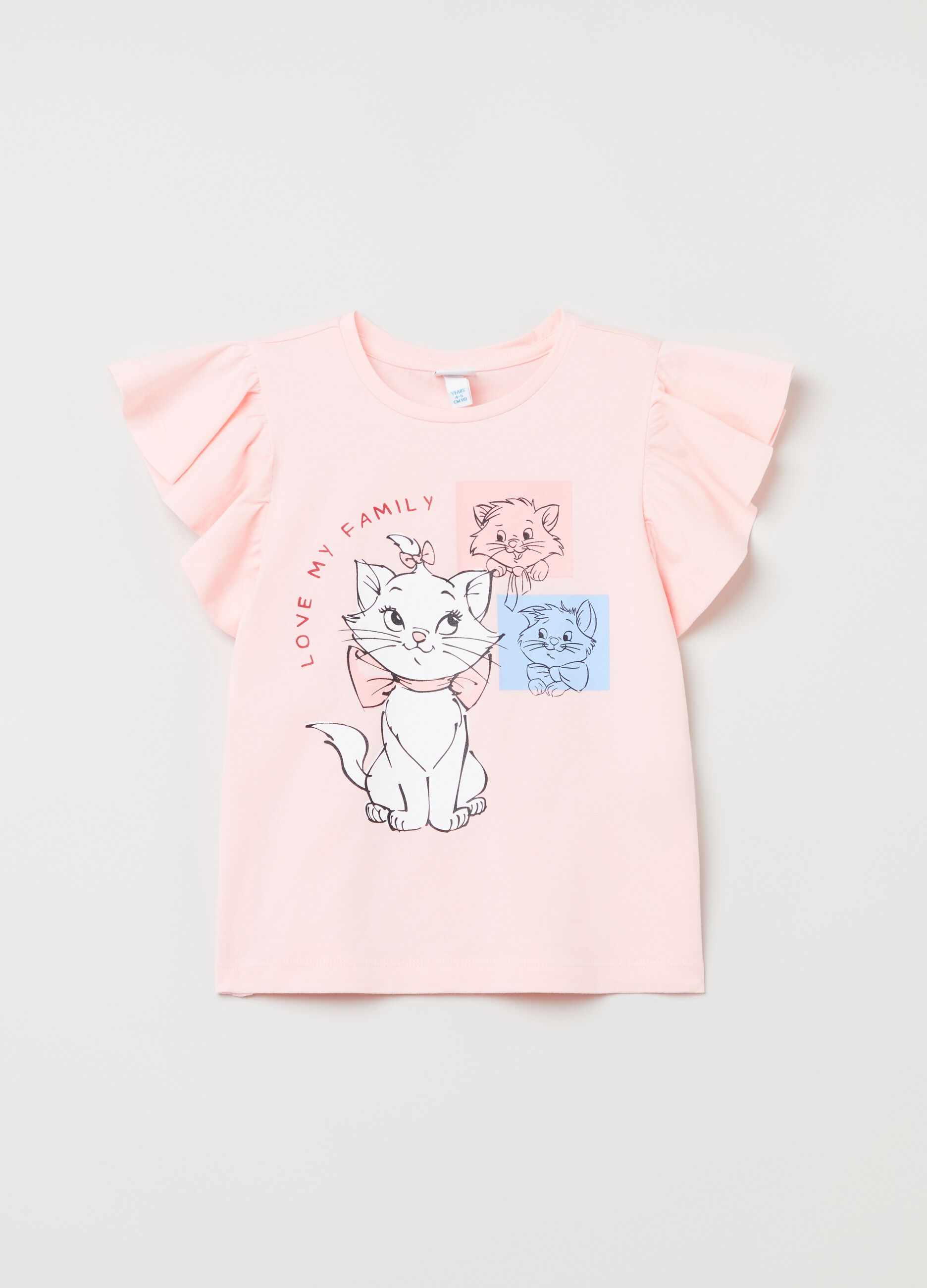 T-shirt with Disney Marie print