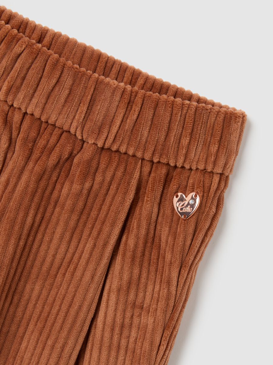Brown paper bag trousers for girls_2