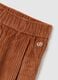 Brown paper bag trousers for girls_2