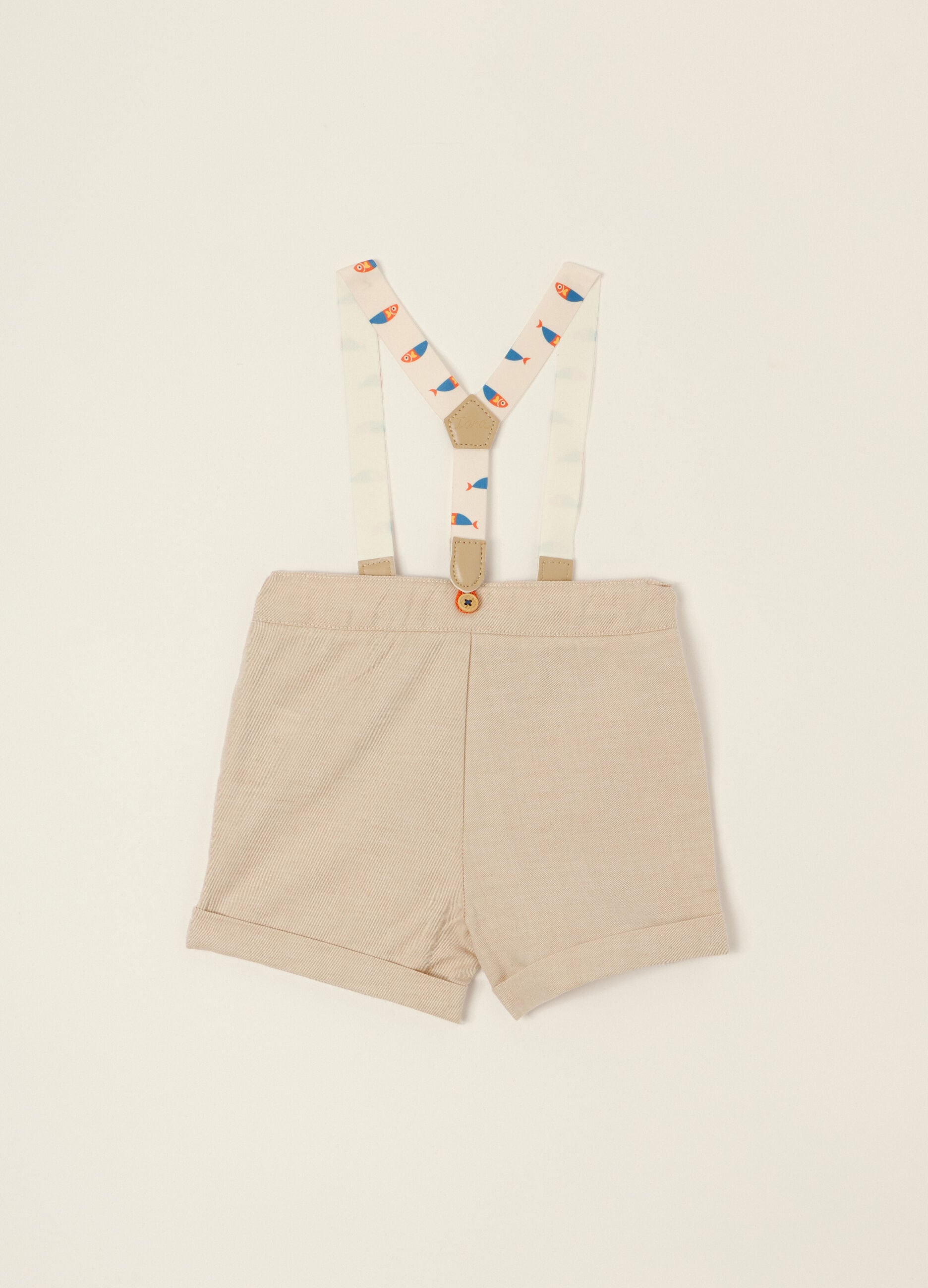 IANA linen-blend twill shorts