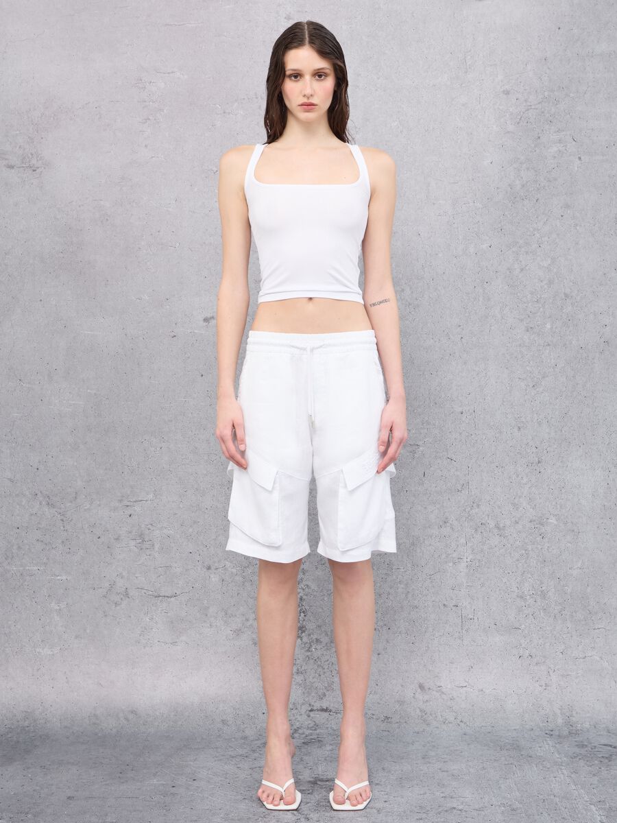 Tank Top Square Neck White_2