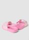 Pink baby girls&rsquo; sliders with front strap and back heel strap_2