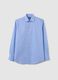 Men's pure cotton light blue shirt_4