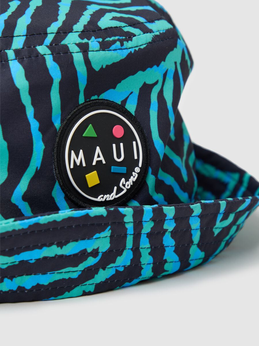 Men's Multicolour Zebra Print Bucket Hat_2