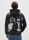 Black cotton-blend hoodie with AC/DC print_2