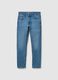 Slim fit stretch cotton blue denim jeans_4