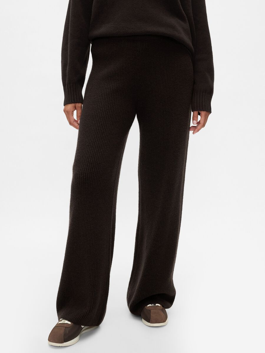 Ribbed wide-leg trousers_1