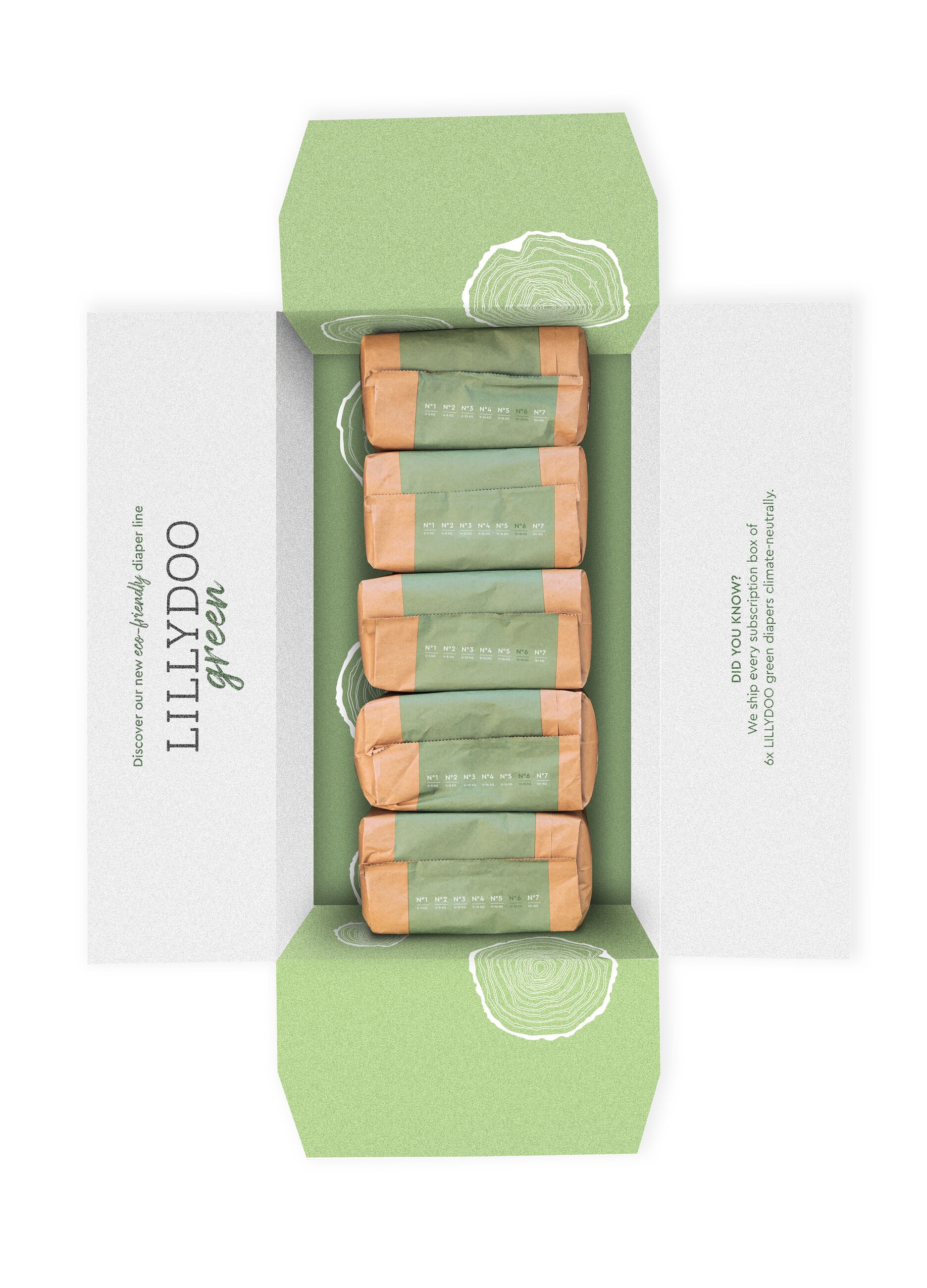 Pannolini multipack da 5 confezioni ecosostenibili N°6 (13-18Kg) Lillydoo