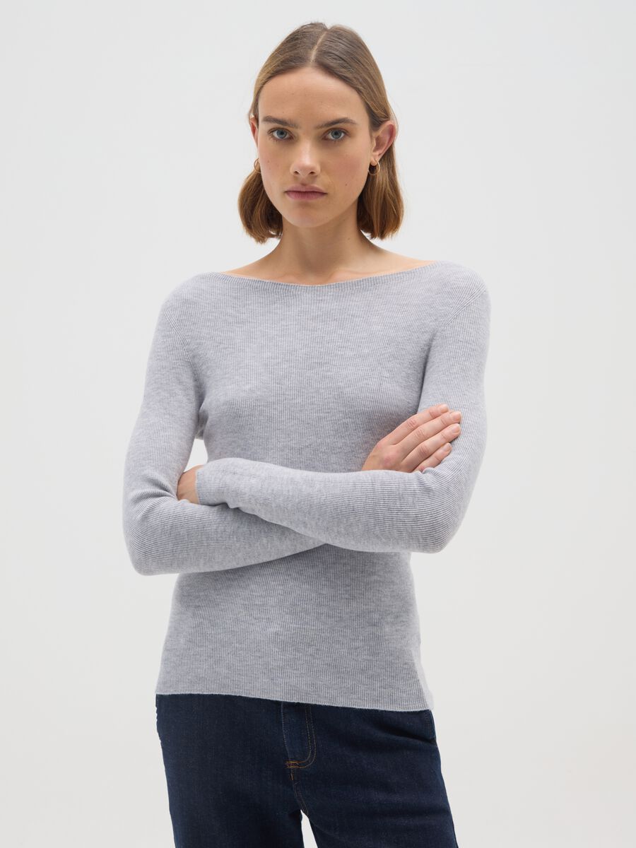 Maglione grigio regular fit_0
