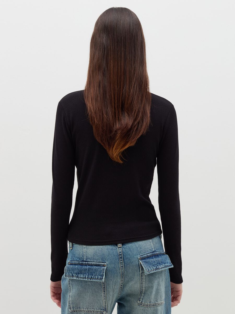 Long-sleeved T-shirt with diamantés_3