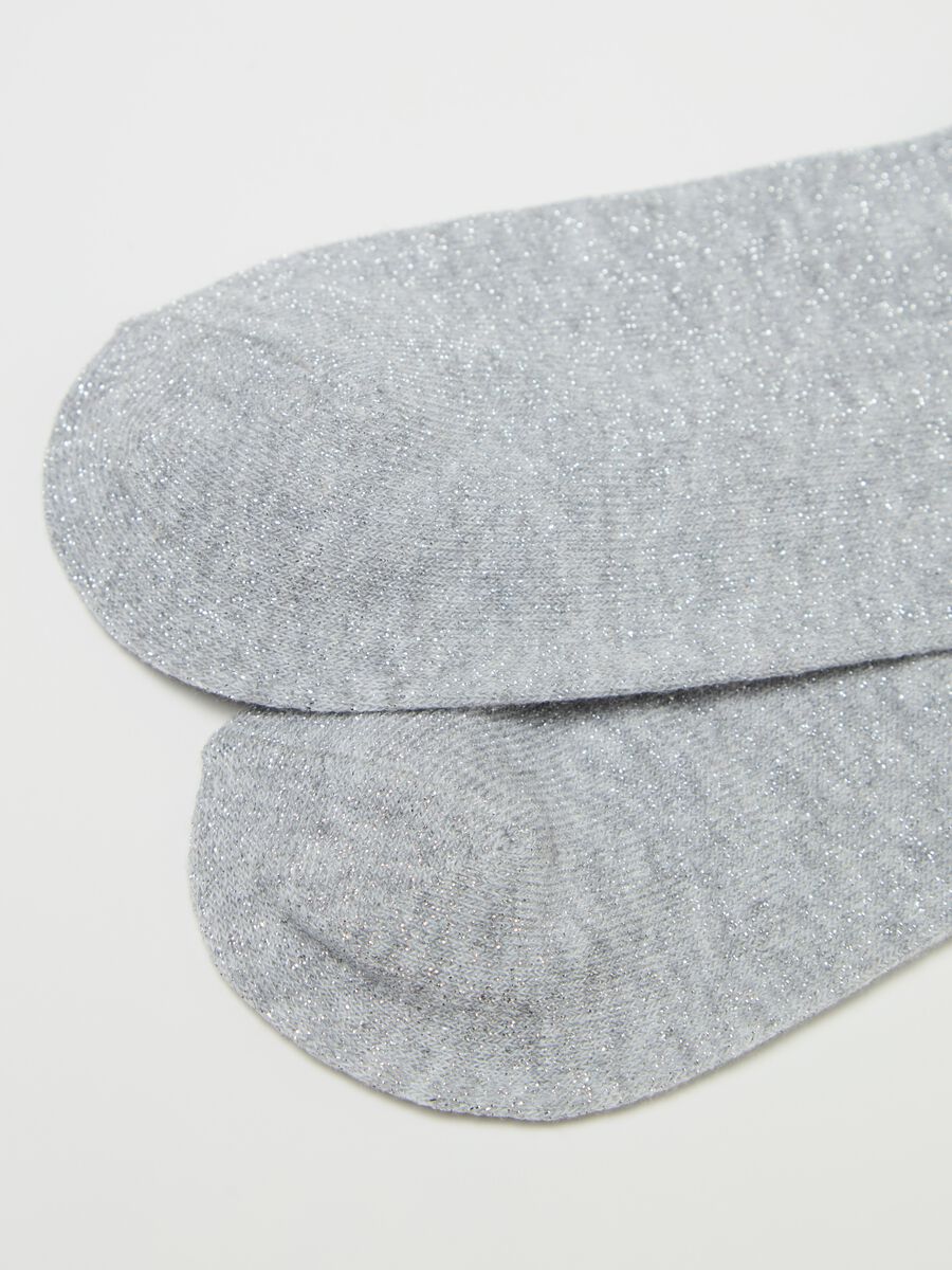 Five-pair pack stretch shoe liners with lurex_1