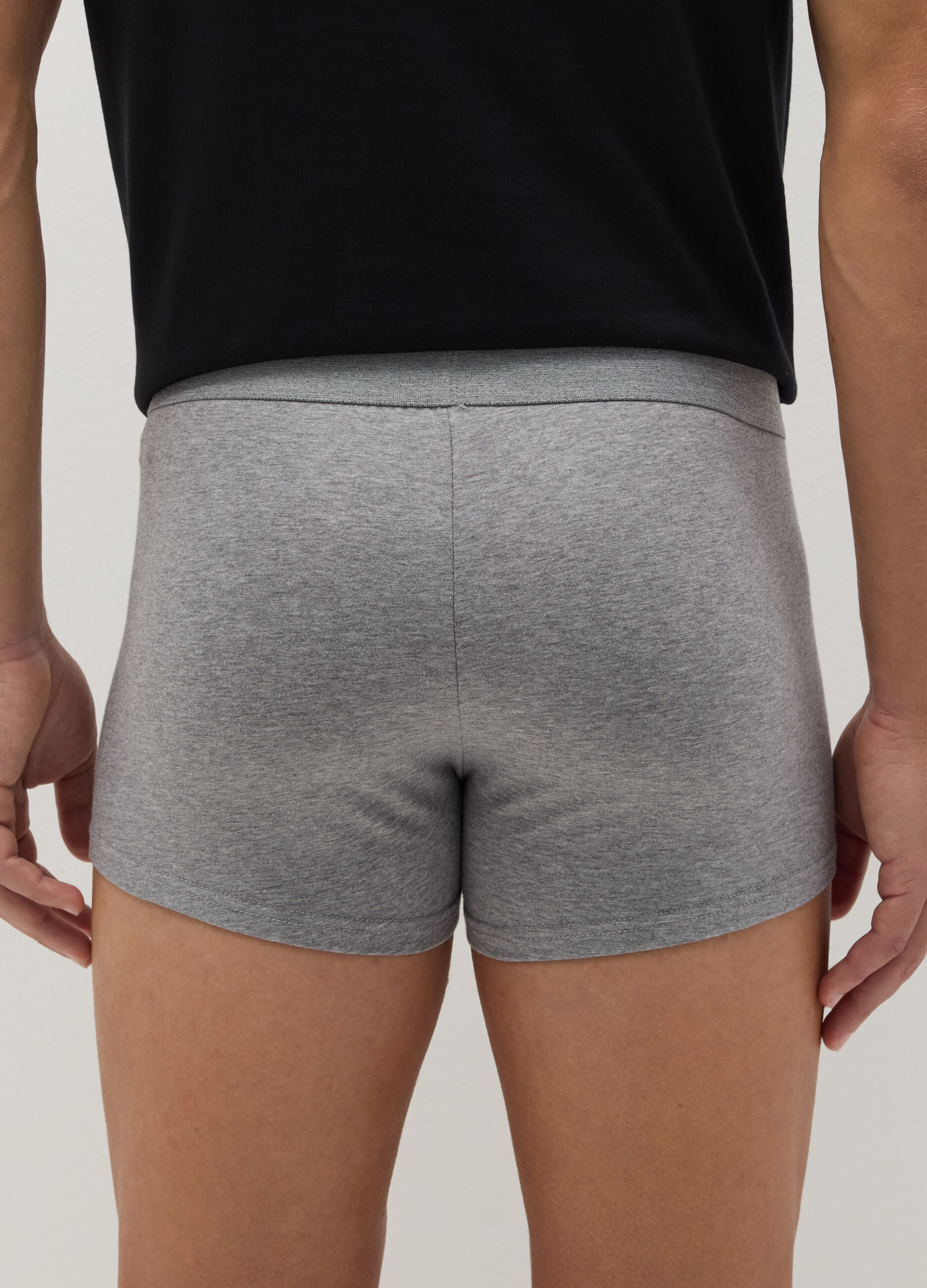 Three-pack boxer shorts in stretch organic cotton