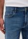 Blue stretch cotton Bermuda shorts_3
